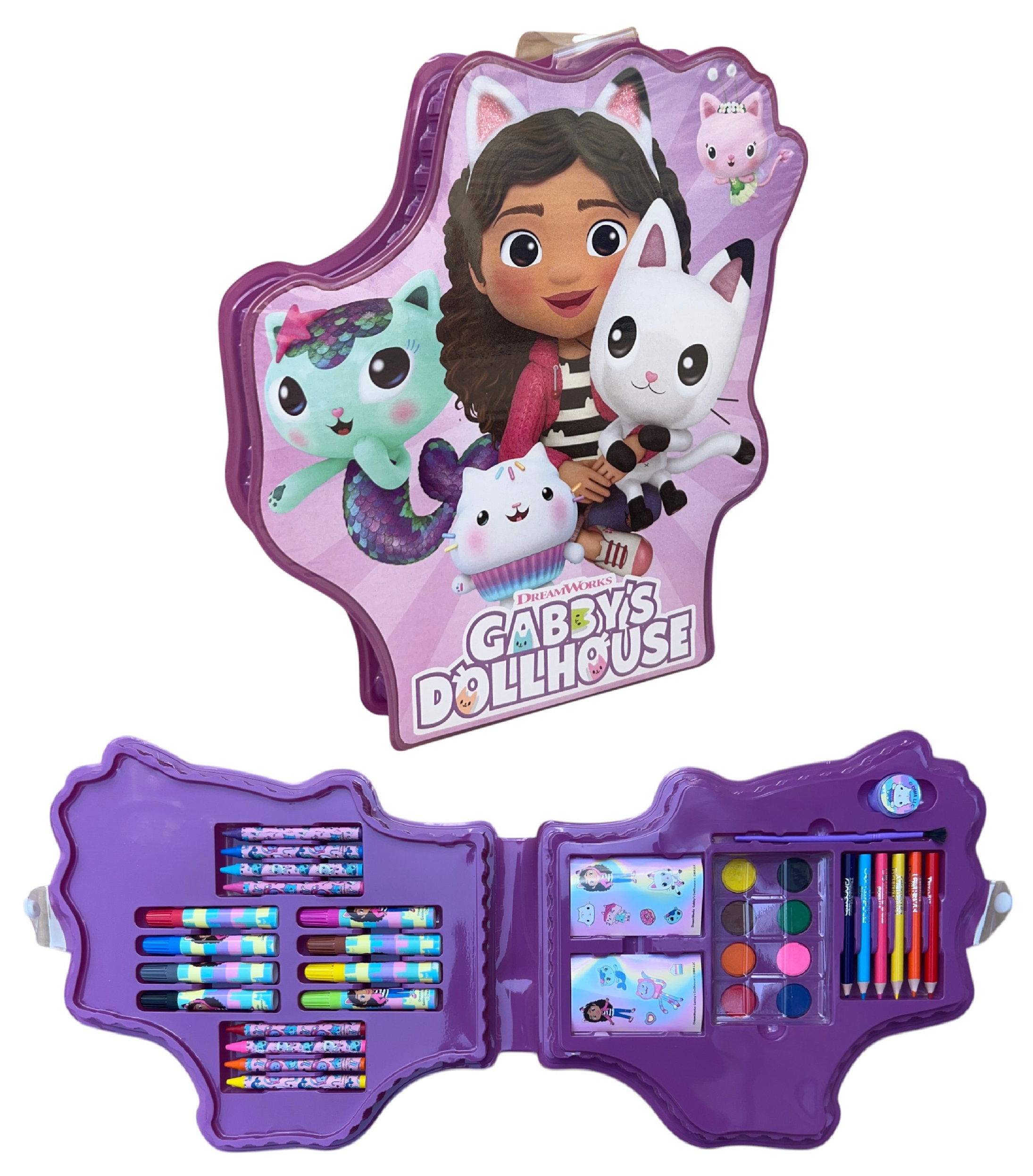 Mini Set per Colorare Gabby's Dollhouse Valigetta 36 Pezzi in Confezione Sagomata - 1866
