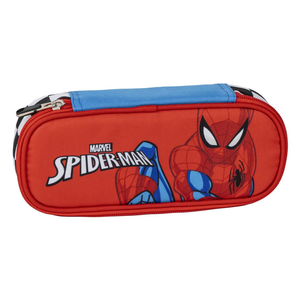 Tombolino Spiderman MARVEL Astuccio Multifunzione Ovale 22,5 CM Portapenne e Colori - 1146
