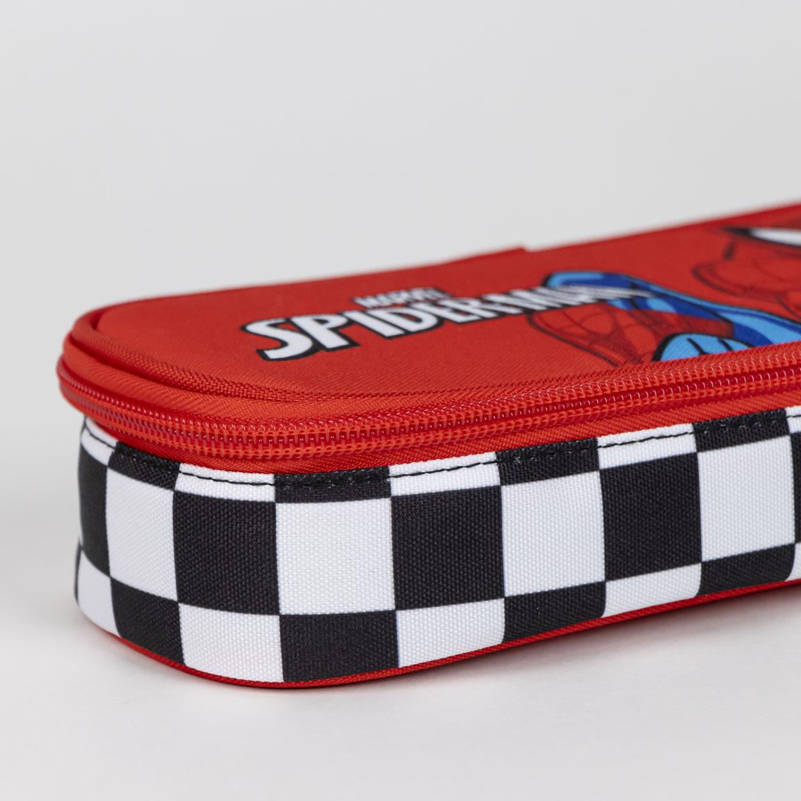 Tombolino Spiderman MARVEL Astuccio Multifunzione Ovale 22,5 CM Portapenne e Colori - 1146