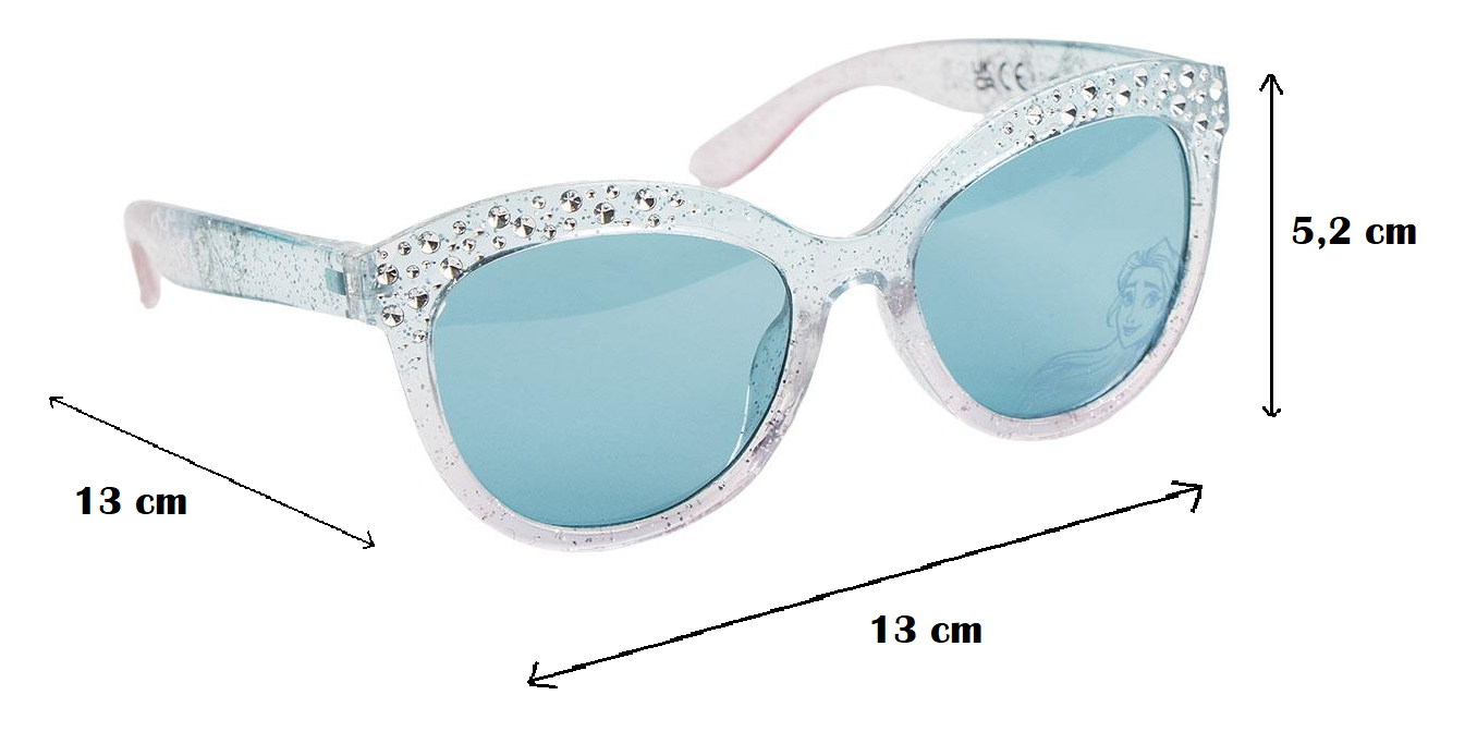Occhiali da Sole Frozen DISNEY Glitterati Lenti Tonde Specchiate Filtro Uv400 - 2814