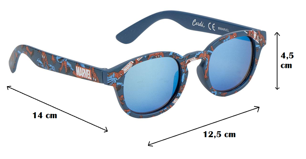 Occhiali da Sole Spiderman MARVEL Lenti Rotonde Specchiate Filtro Uv400 - 2854
