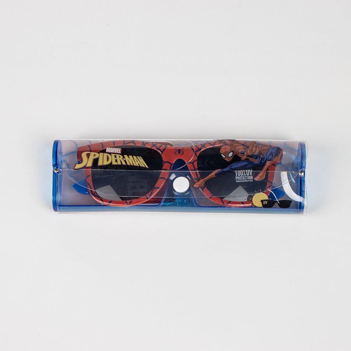 Occhiali da Sole Spiderman MARVEL con Custodia Lenti Rettangolari Filtro Uv400 - 2823-1