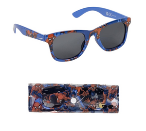 Occhiali da Sole Spiderman MARVEL con Custodia Lenti Rettangolari Filtro Uv400 - 2823-2