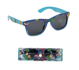 Occhiali da Sole Avengers MARVEL con Custodia Lenti Rettangolari Filtro Uv400 - 2823-3