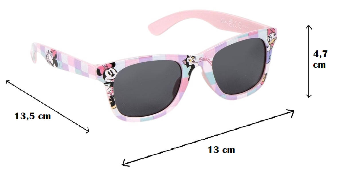 Occhiali da Sole Minnie e Daisy con Custodia Lenti Rettangolari Filtro Uv400 - 2822-1