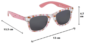 Occhiali da Sole Hello Kitty con Custodia Lenti Rettangolari Filtro Uv400 - 2886-2