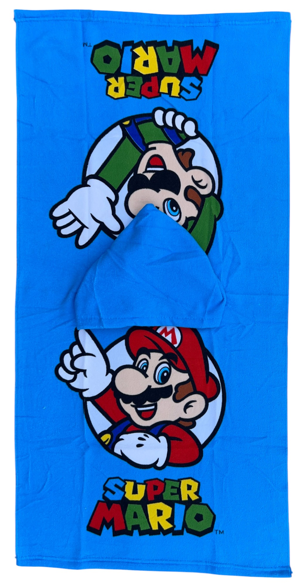 Poncho Mare Super Mario e Luigi 100 X 50 CM Accappatoio per Bambini 100% Pl - Mar36-5180