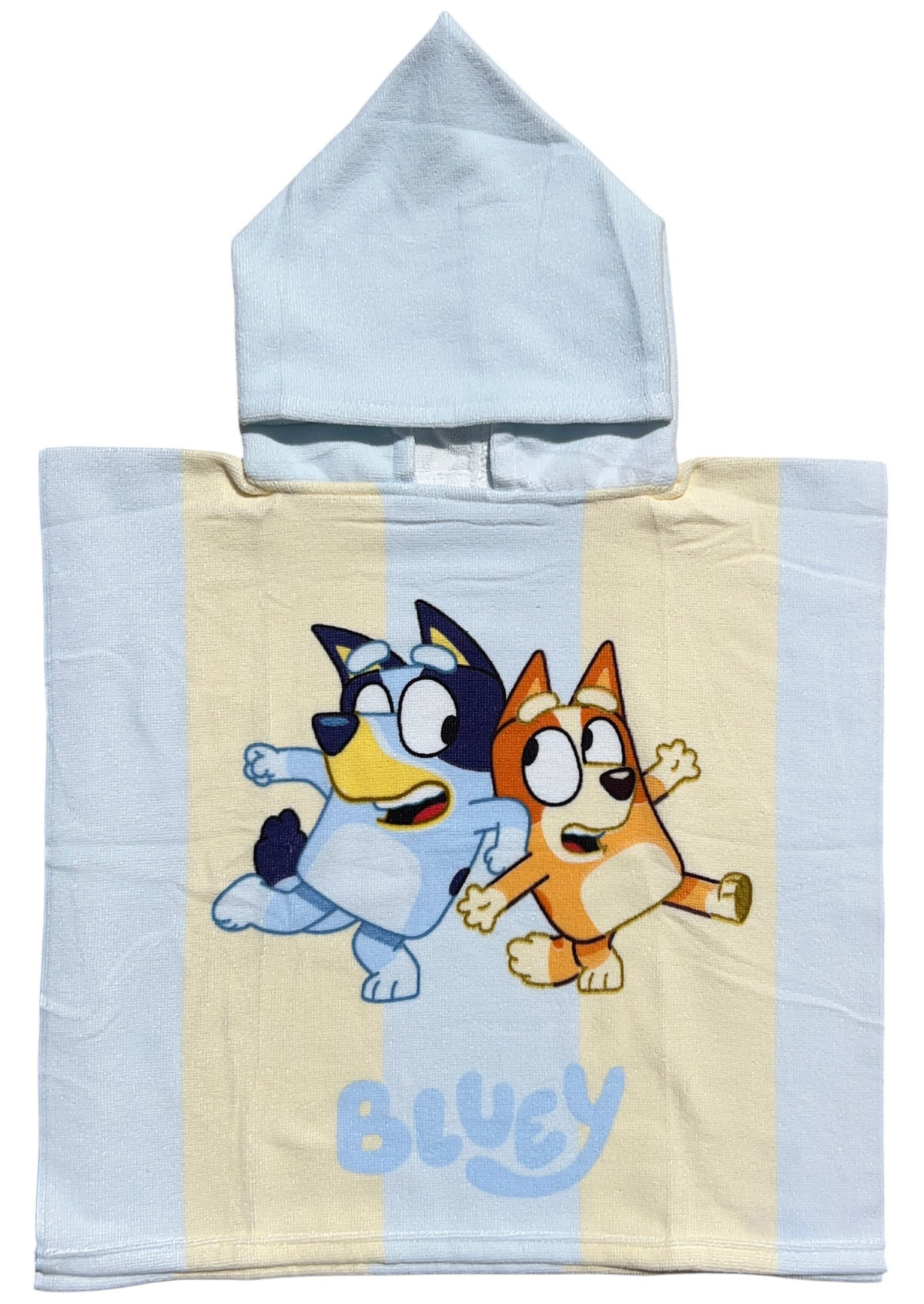 Poncho Mare Bluey e Bingo 100 X 50 CM Accappatoio da Spiaggia per Bambini 100% Pl - Blu36-5182