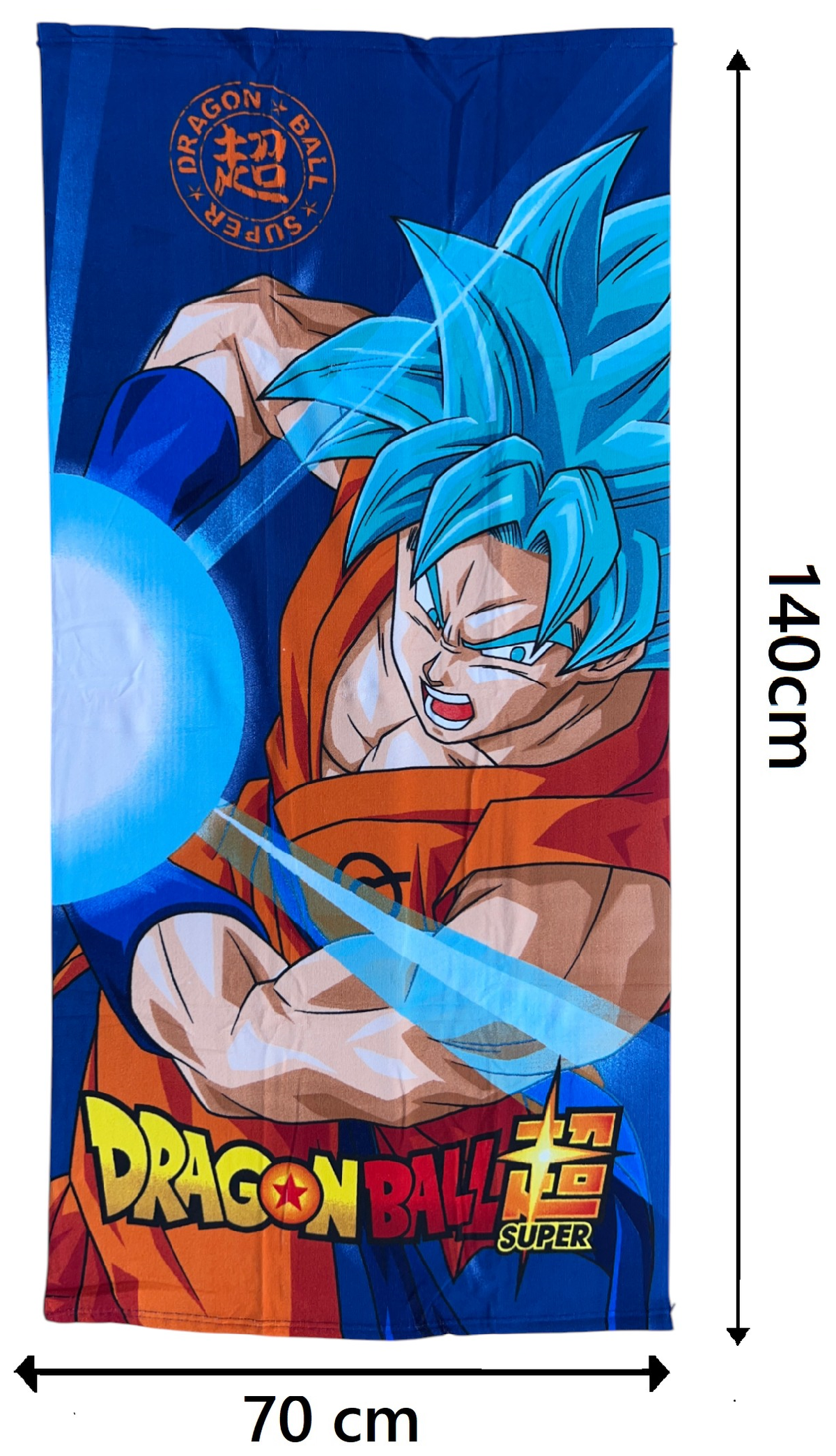 Telo Mare Dragon Ball Super Asciugamano da Spiaggia per Bambini in Microfibra di Poliestere CM 140x70 - Db24-002