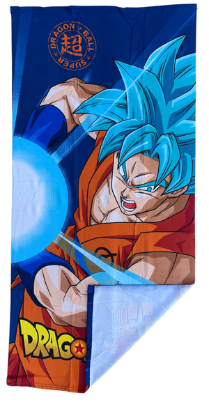 Telo Mare Dragon Ball Super Asciugamano da Spiaggia per Bambini in Microfibra di Poliestere CM 140x70 - Db24-002