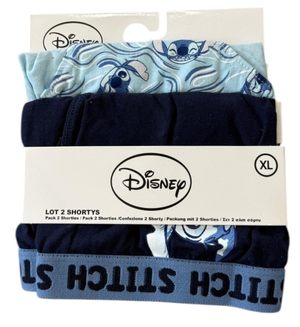 Culottes Stitch DISNEY Set 2 Pezzi Mutandine Slip in Cotone da Donna - Ye38001