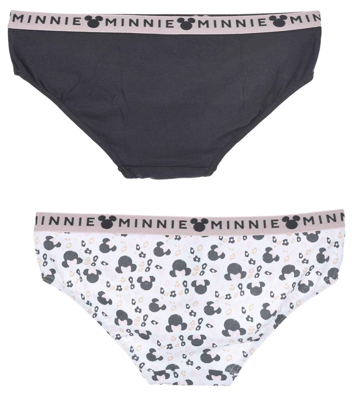 Culottes Minnie Mouse DISNEY Set 2 Pezzi Mutandine Slip in Cotone da Donna - Ye38000