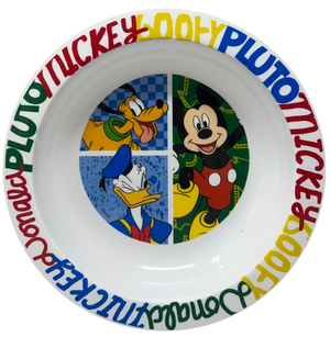 Piatto Fondo Topolino & Friends DISNEY Stoviglia 20 CM in Plastica Riutilizzabile Adatto Al Microonde - St81148