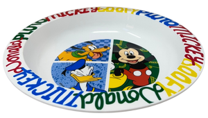 Piatto Fondo Topolino & Friends DISNEY Stoviglia 20 CM in Plastica Riutilizzabile Adatto Al Microonde - St81148