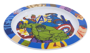 Piatto Piano Avengers MARVEL Stoviglia 22 CM in Plastica Riutilizzabile Adatto Al Microonde e in Lavastoviglie - St80147