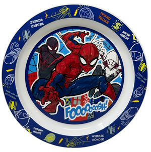 Piatto Piano Spiderman MARVEL Stoviglia 22 CM in Plastica Riutilizzabile Adatto Al Microonde e in Lavastoviglie - St83547