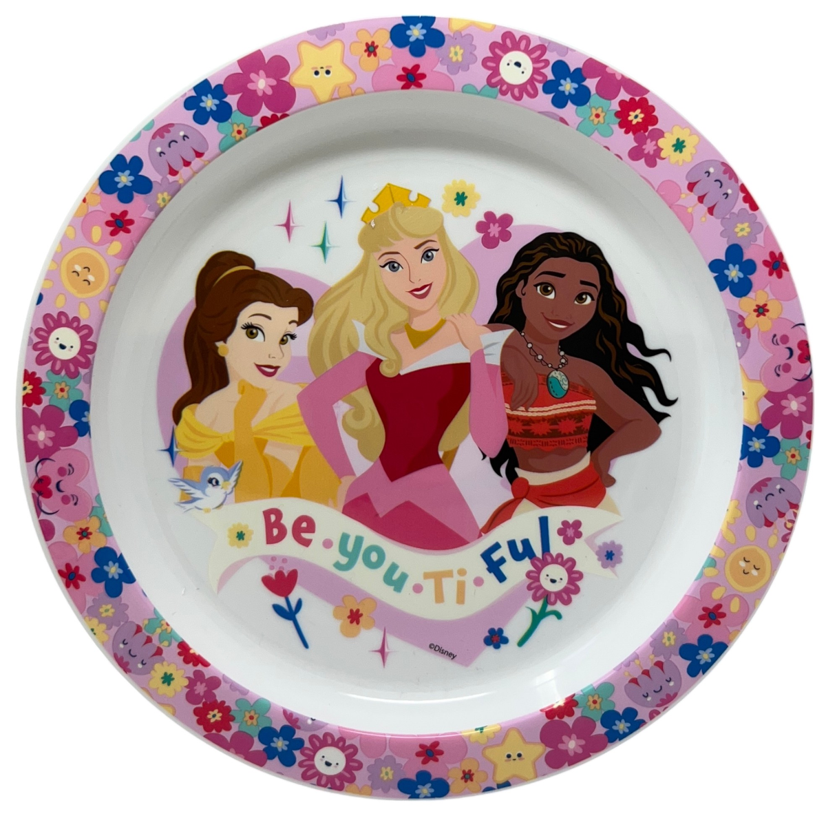 Piatto Piano Principesse DISNEY Stoviglia 22 CM in Plastica Riutilizzabile Adatto Al Microonde e in Lavastoviglie - St82047