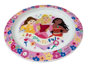 Piatto Piano Principesse DISNEY Stoviglia 22 CM in Plastica Riutilizzabile Adatto Al Microonde e in Lavastoviglie - St82047