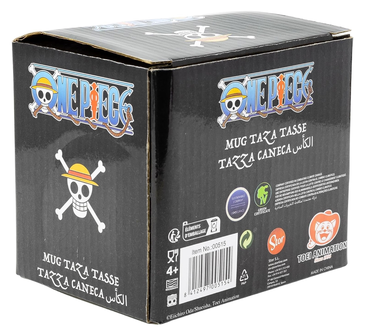 Tazza Mug One Piece Wanted in Ceramica 325 Ml Adatta Al Microonde e Lavastoviglie in Confezione - Stt515
