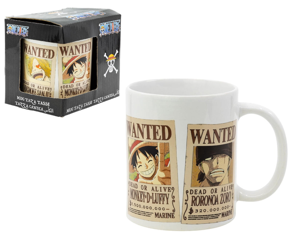 Tazza Mug One Piece in Ceramica 325 Ml Adatta Al Microonde e Lavastoviglie in Confezione - Stt515
