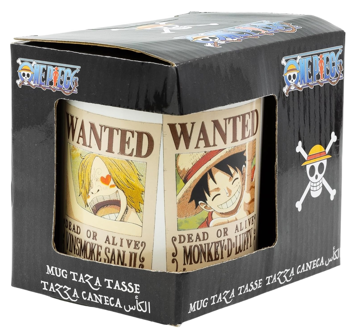 Tazza Mug One Piece Wanted in Ceramica 325 Ml Adatta Al Microonde e Lavastoviglie in Confezione - Stt515