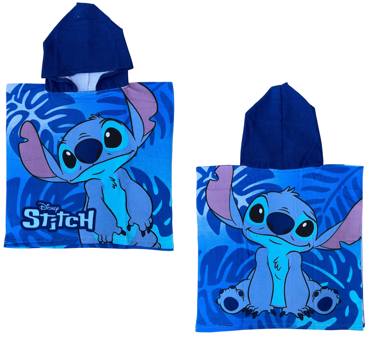 Poncho Mare Stitch DISNEY 100 X 50 CM Accappatoio per Bambini 100% Pl - Lil36-5077