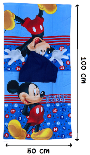 Poncho Mare Topolino DISNEY 100 X 50 CM Accappatoio per Bambini 100% Pl - Mic36-5185