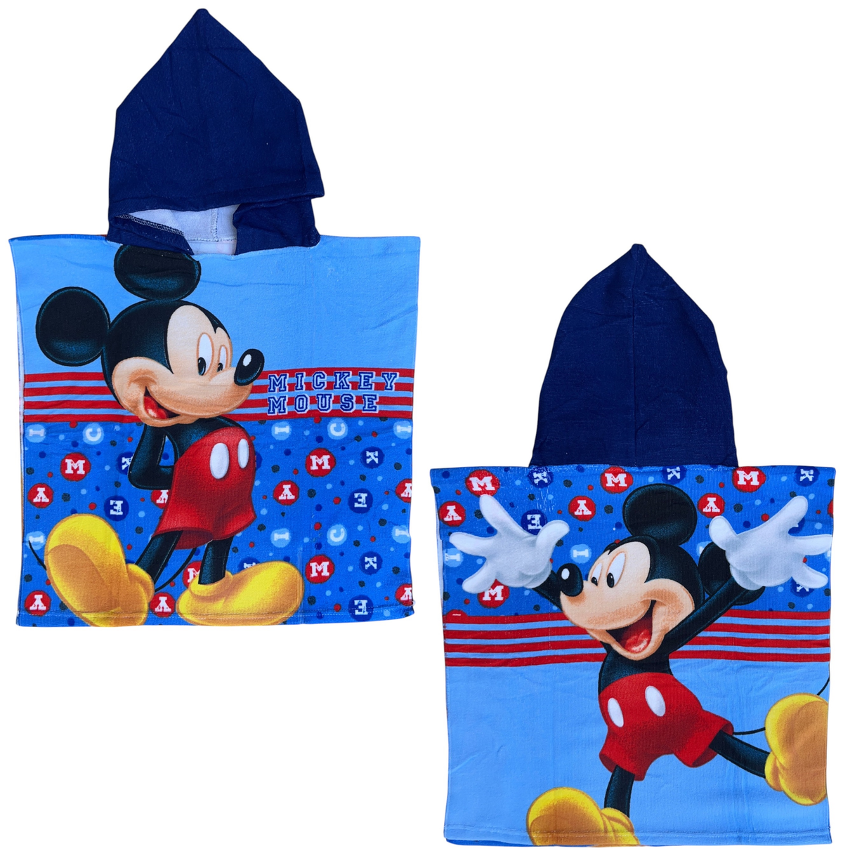 Poncho Mare Topolino DISNEY 100 X 50 CM Accappatoio per Bambini 100% Pl - Mic36-5185
