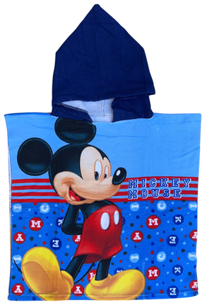 Poncho Mare Topolino DISNEY 100 X 50 CM Accappatoio per Bambini 100% Pl - Mic36-5185