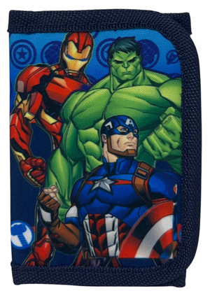 Portafoglio Avengers MARVEL con Chiusura a Velcro Accessorio per Bambini 13 X 8 CM - Ave36-0880
