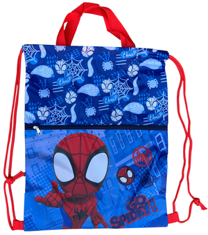 Sacca Deluxe Spidey MARVEL con Chiusura a Coulisse Tasca Frontale Borsa Tempo Libero Palestra Cm. 45x34,5 - Spi36-0910