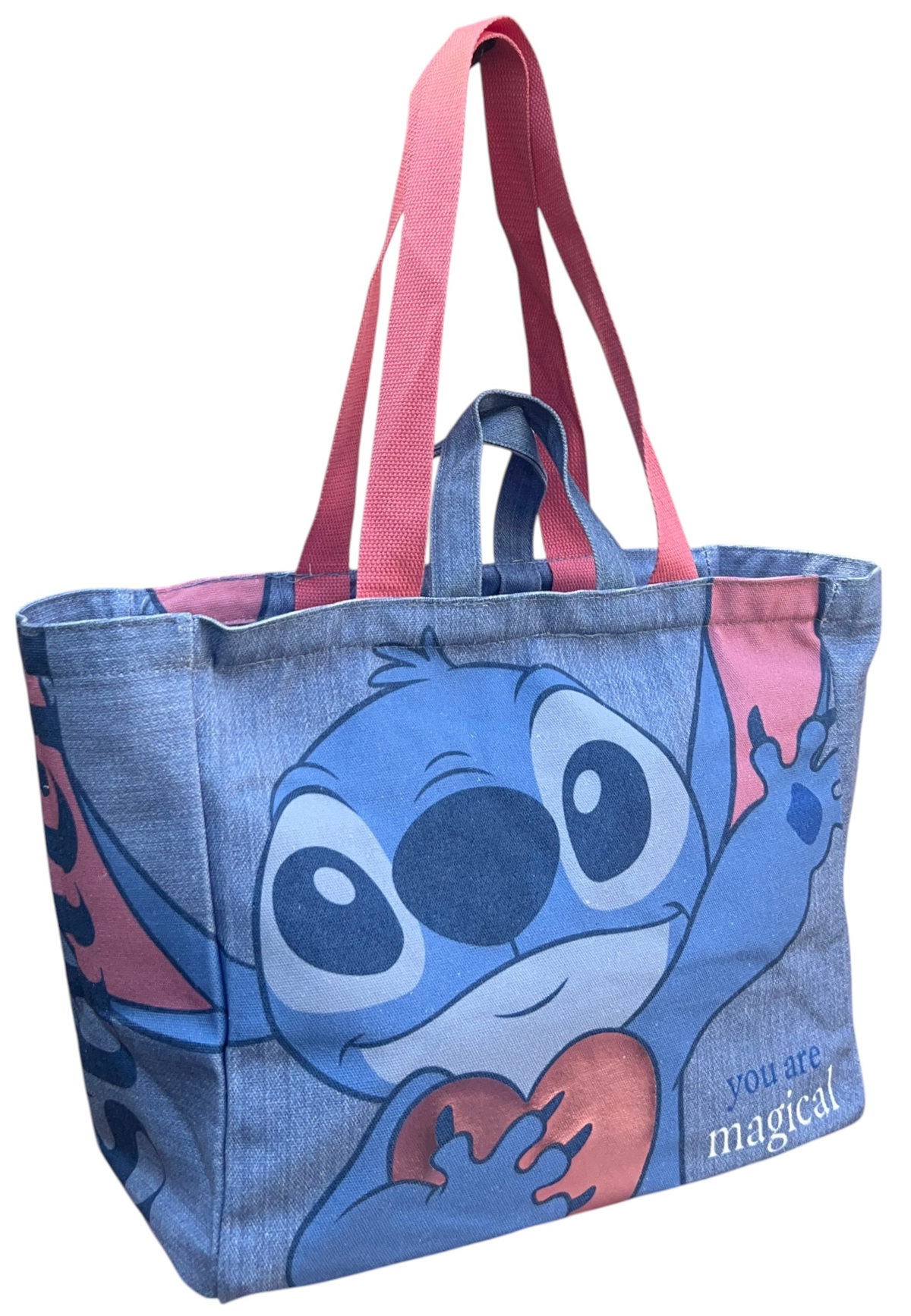 Borsa con Manici Stitch DISNEY Shopper con Tracolla Borsa Mare Tempo Libero - D11426mc