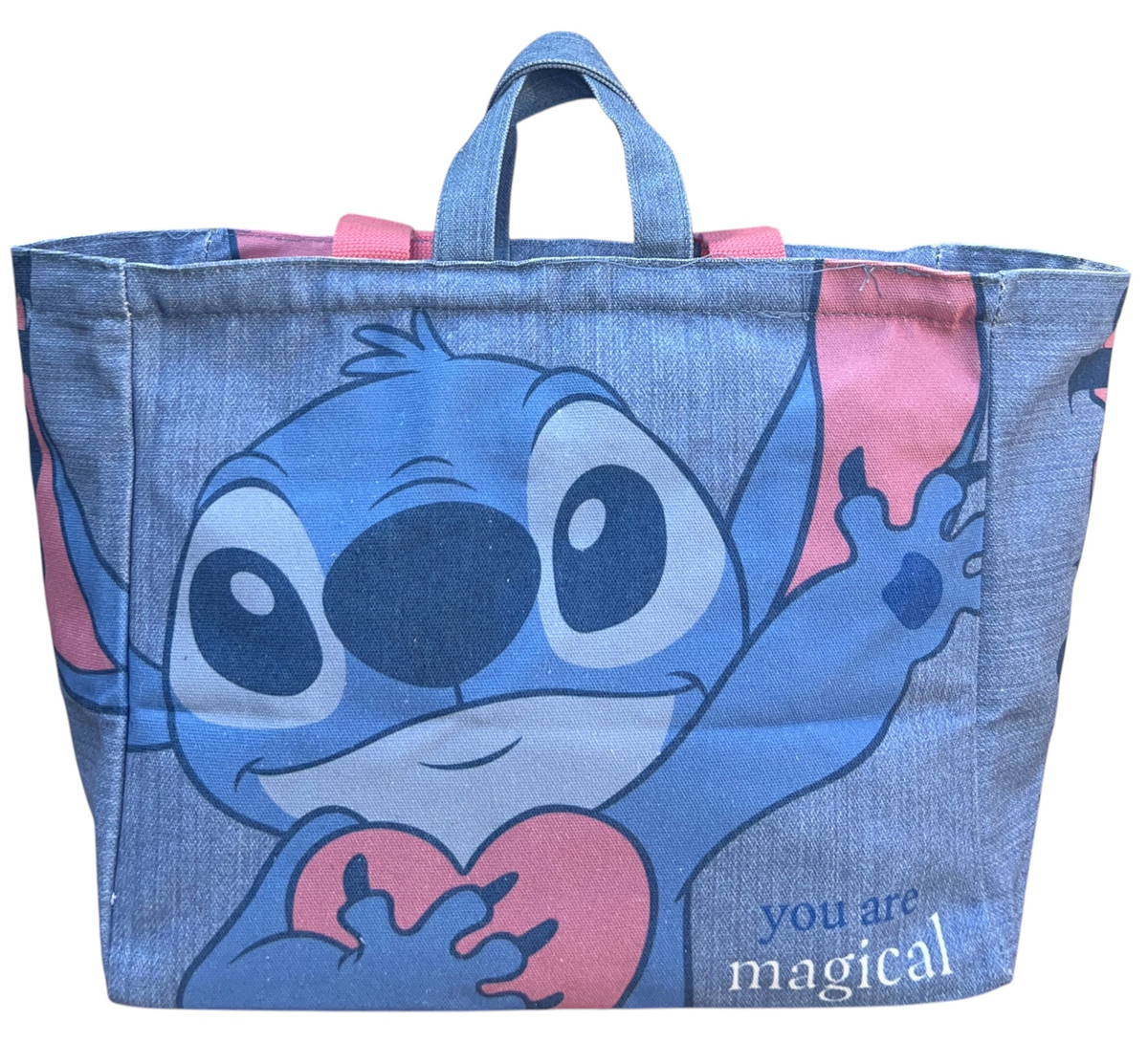Borsa con Manici Stitch DISNEY Shopper con Tracolla Borsa Mare Tempo Libero - D11426mc