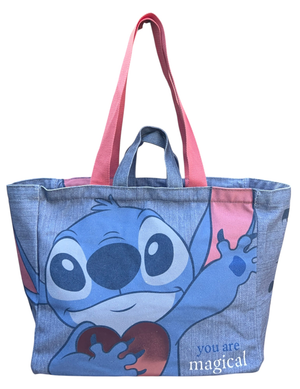 Borsa con Manici Stitch DISNEY Shopper con Tracolla Borsa Mare Tempo Libero - D11426mc