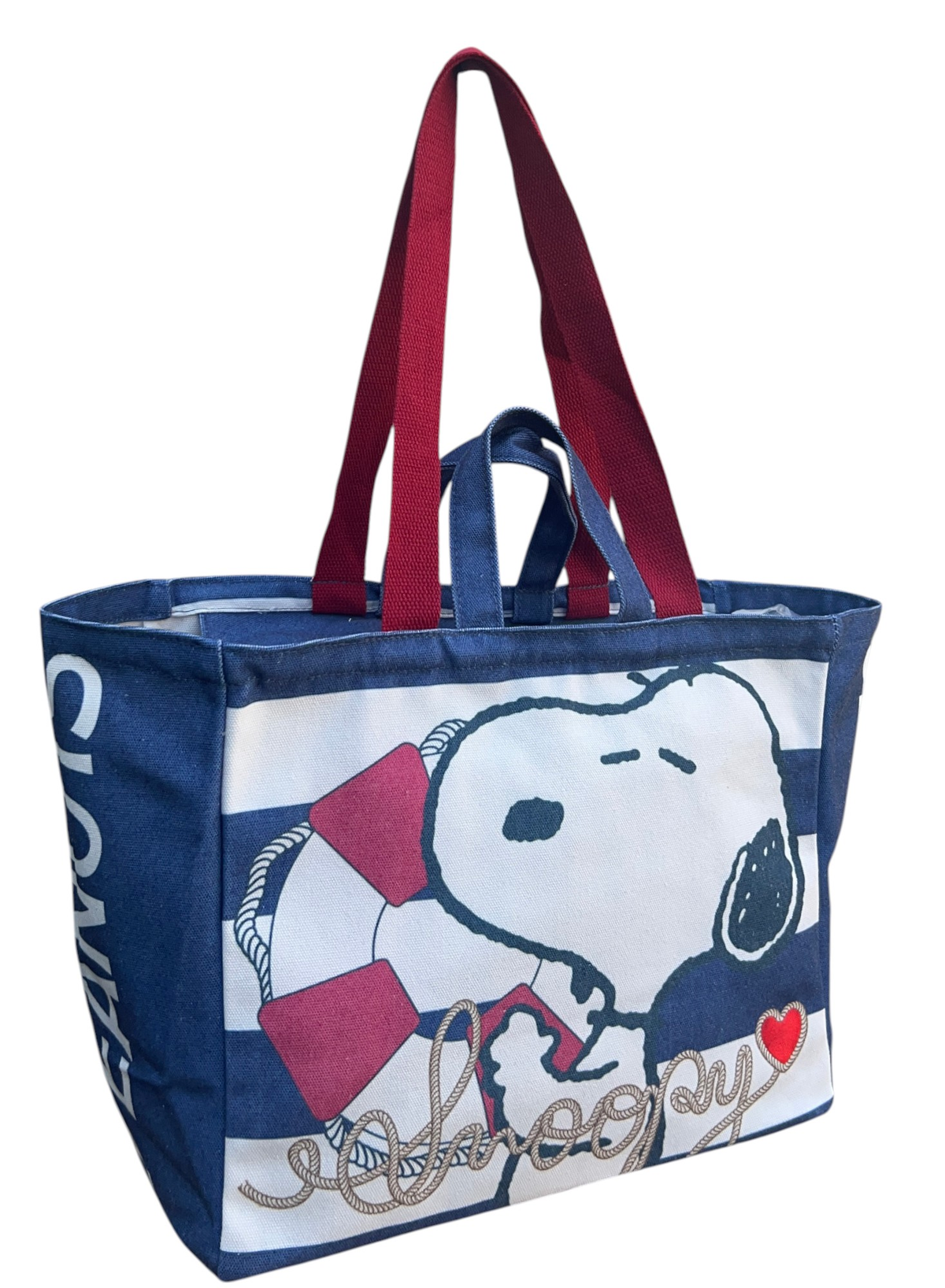 Borsa con Manici Snoopy Peanuts Shopper con Tracolla Borsa Mare Tempo Libero - P11428mc
