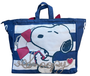 Borsa con Manici Snoopy Peanuts Shopper con Tracolla Borsa Mare Tempo Libero - P11428mc