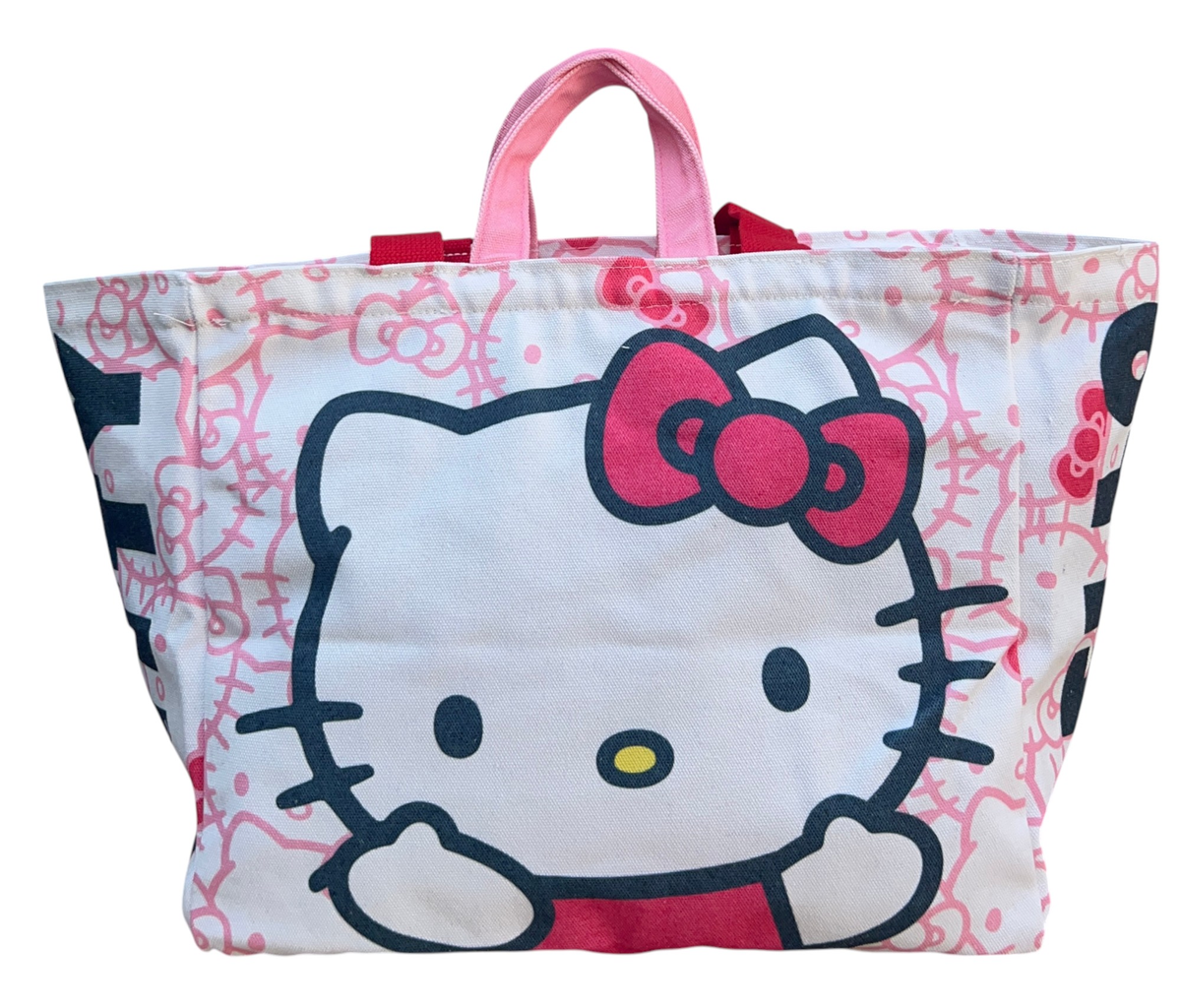 Borsa con Manici Hello Kitty Sanrio Shopper con Tracolla Borsa Mare Tempo Libero - H11421mc