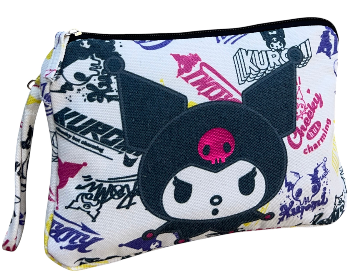 Beauty Case Kuromi Sanrio Pochette Mare con Laccetto Organizer Borsa - H11438mc
