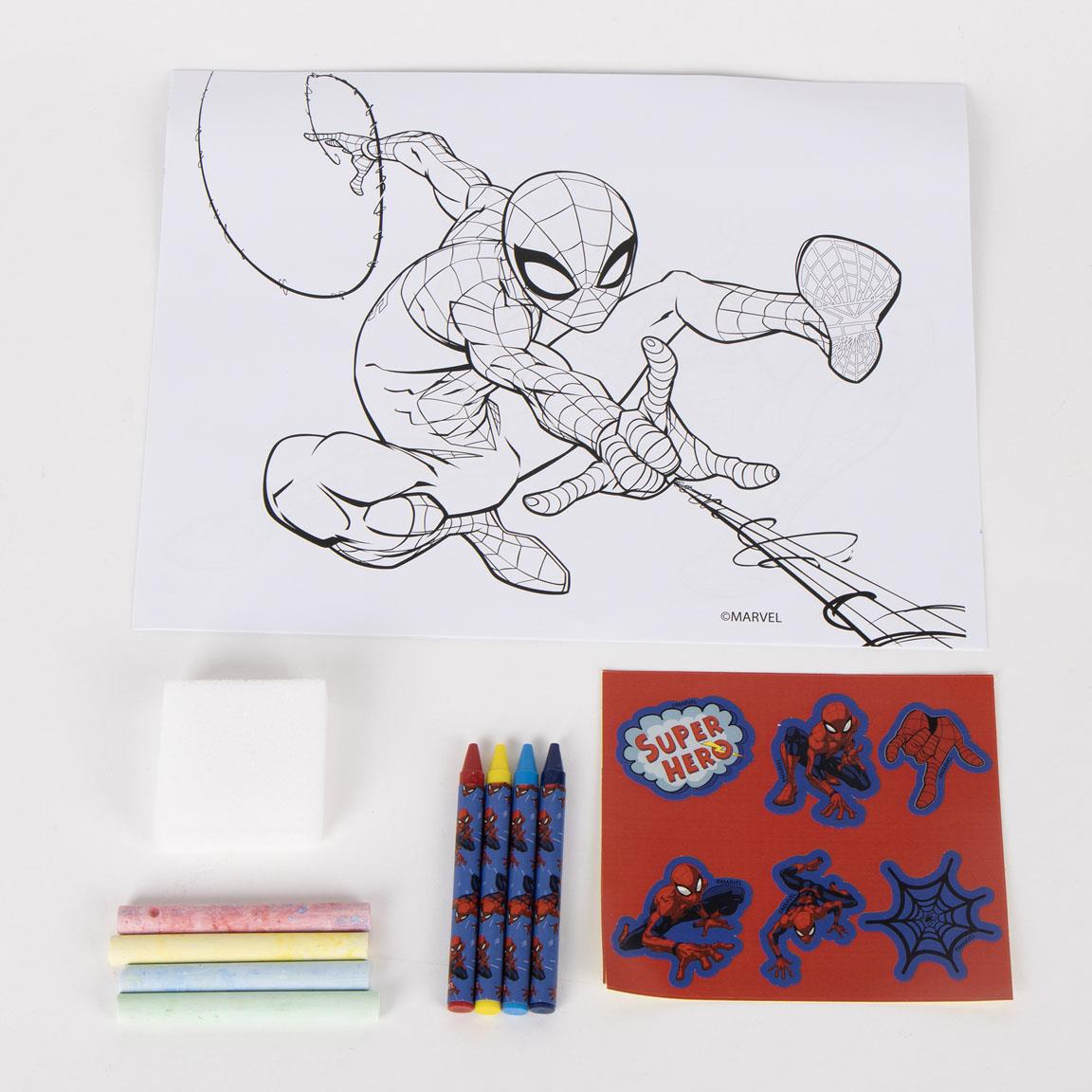 Lavagna Portatile Spiderman MARVEL Kit Creatività Lavagnetta Richiudibile - 1810