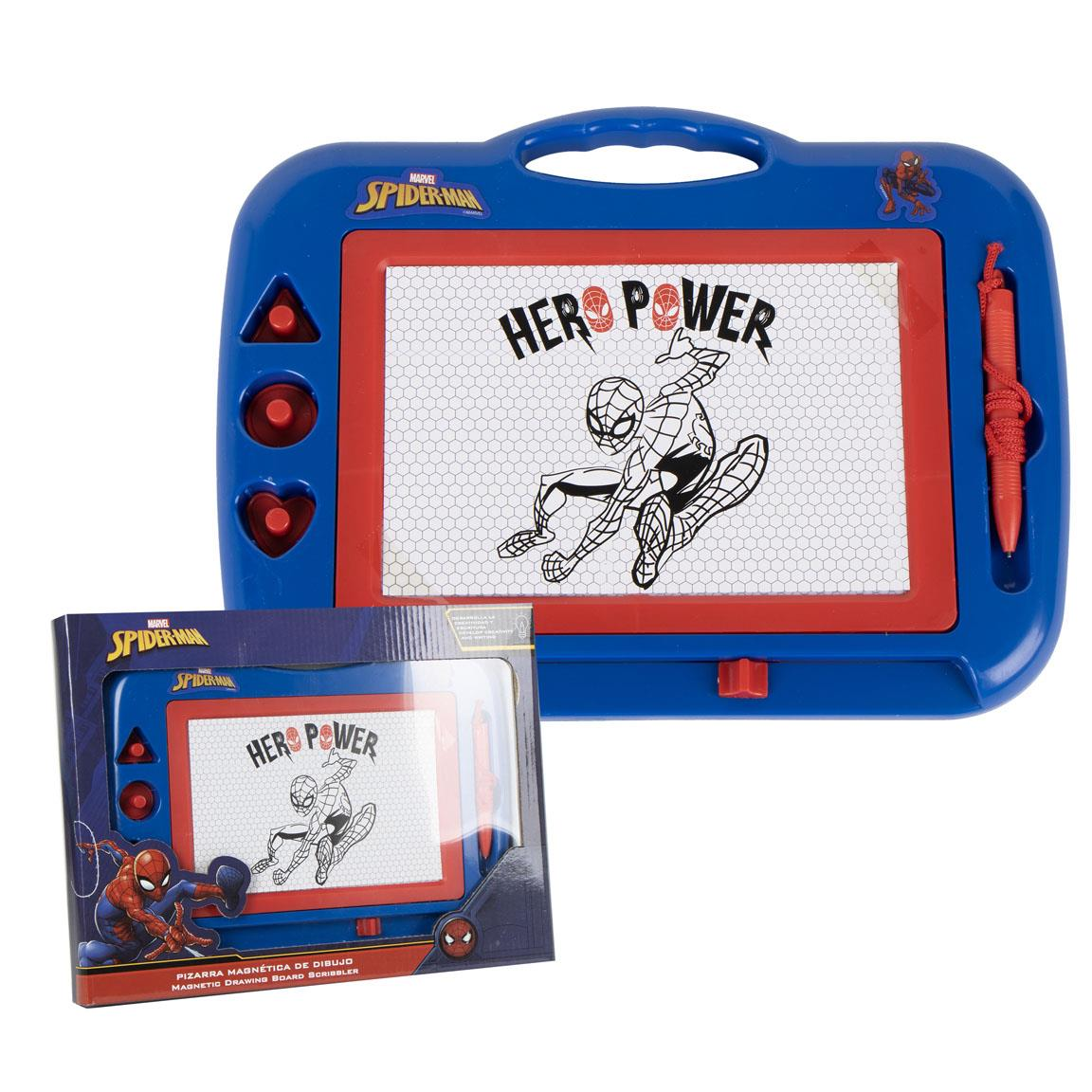 Lavagnetta Magnetica Spiderman MARVEL Kit Creatività Penna Timbrini - 1815