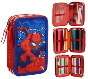 Astuccio Scuola Spiderman MARVEL Multiscomparto 3 Zip Portacolori Giotto - 1649