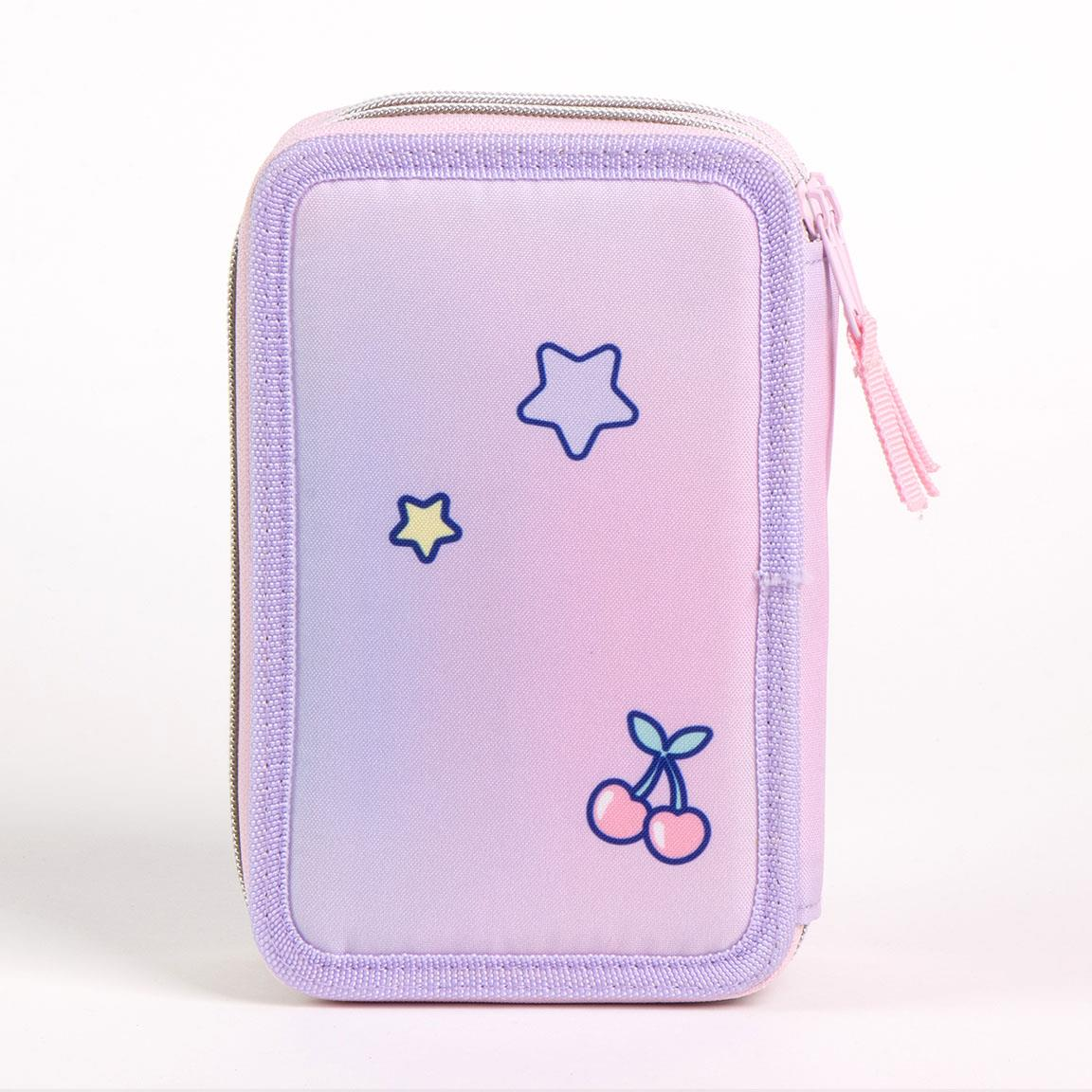 Astuccio Scuola Stitch DISNEY Multiscomparto 3 Zip Portacolori Giotto - 1652