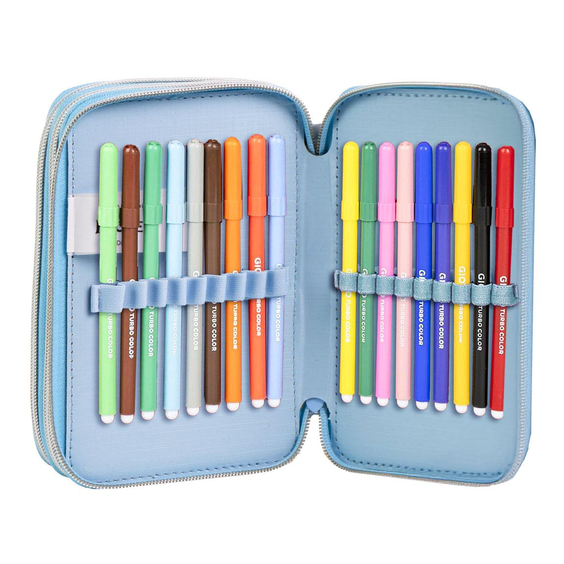 Astuccio Scuola Frozen DISNEY Multiscomparto 3 Zip Portacolori Giotto - 1688