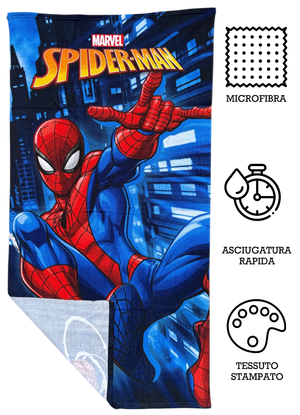 Telo Mare Spiderman MARVEL Asciugamano per Bambini in Microfibra CM 140x70 - Je11529cg