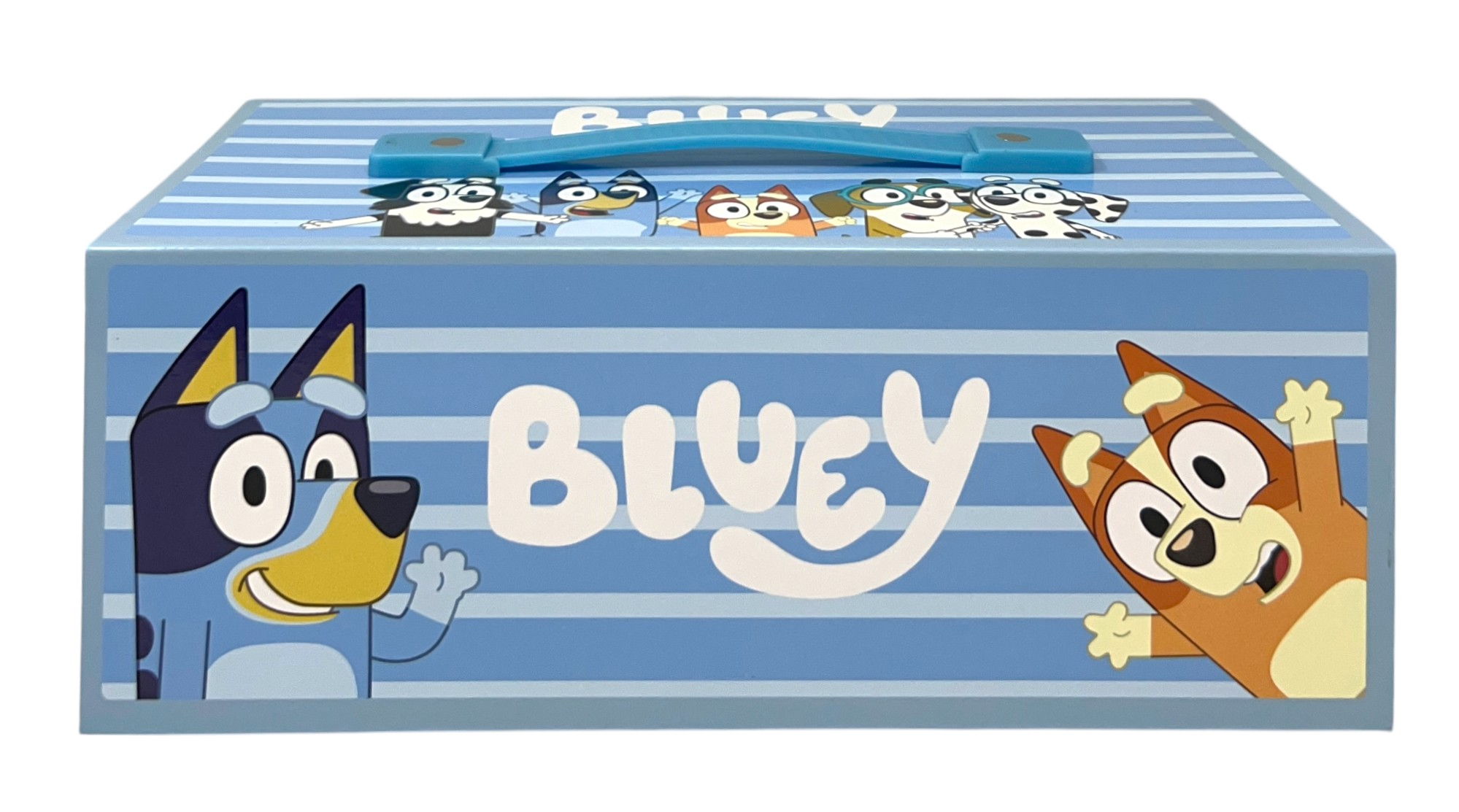 Valigetta Colori Bluey e Bing Set 52 Pezzi Cancelleria Scatola con Cassetti Kit Disegno e Pittura - 2870