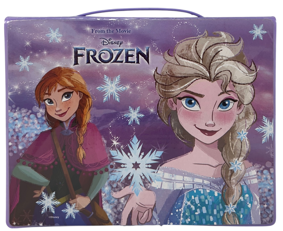 Valigetta 65 Pezzi Frozen DISNEY Scatola Colori Cancelleria Stickers per Bambini - 1221