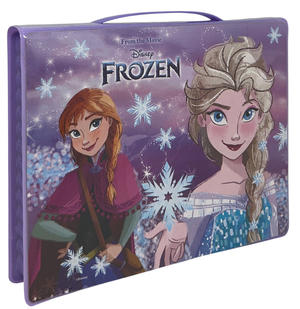 Valigetta 65 Pezzi Frozen DISNEY Scatola Colori Cancelleria Stickers per Bambini - 1221