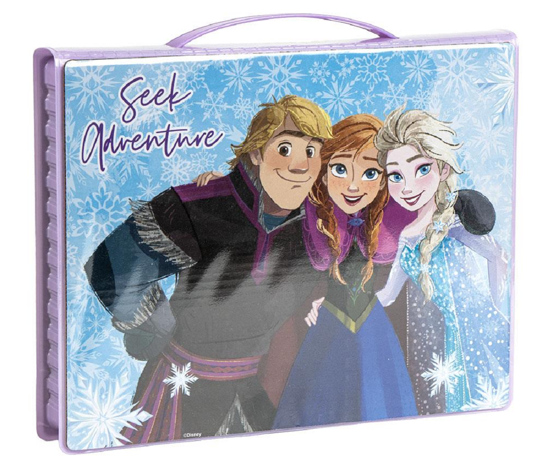 Valigetta 65 Pezzi Frozen DISNEY Scatola Colori Cancelleria Stickers per Bambini - 1221