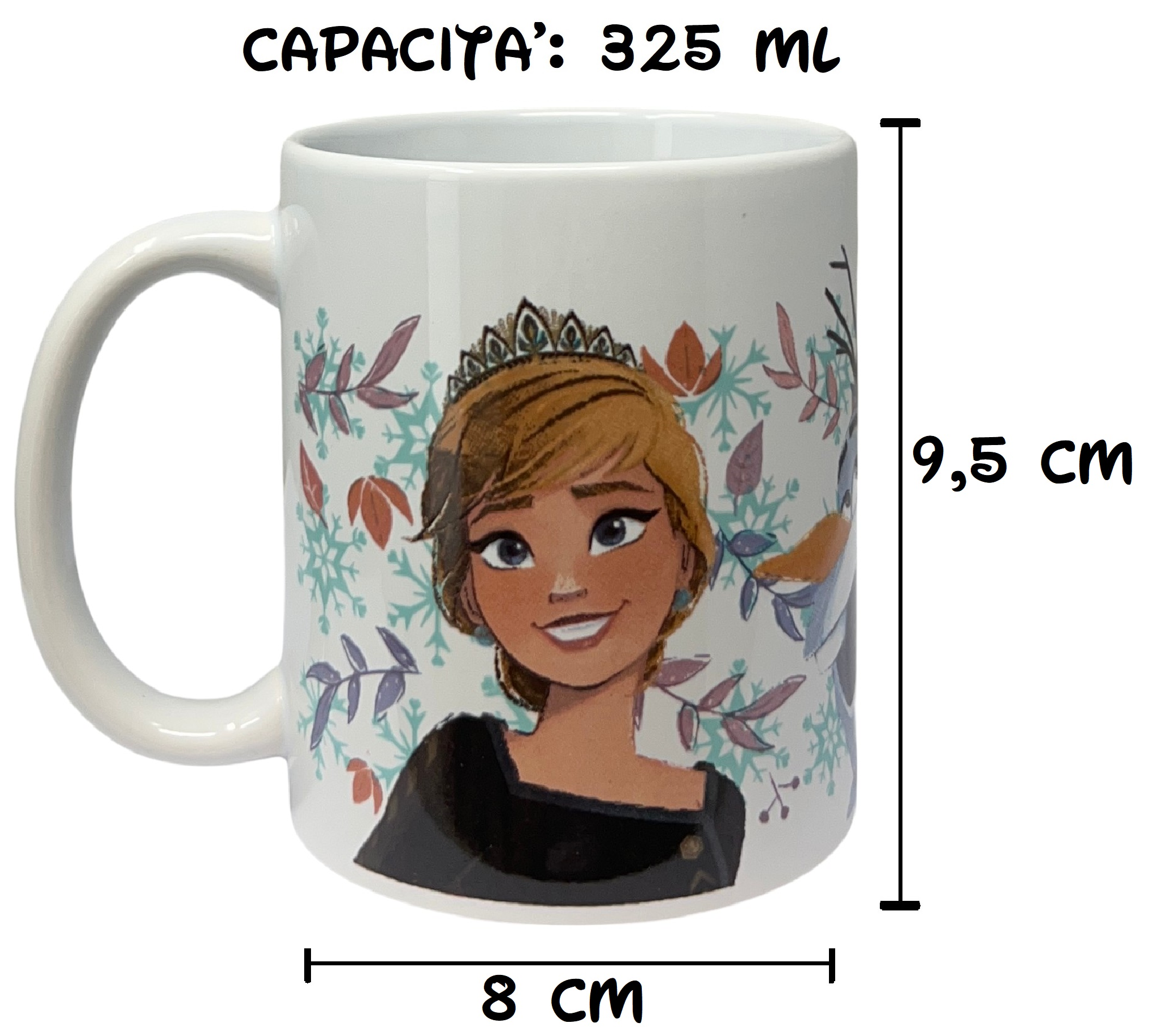 Tazza in Ceramica Frozen Ii DISNEY Modello Mug 325 Ml in Confezione - 83065