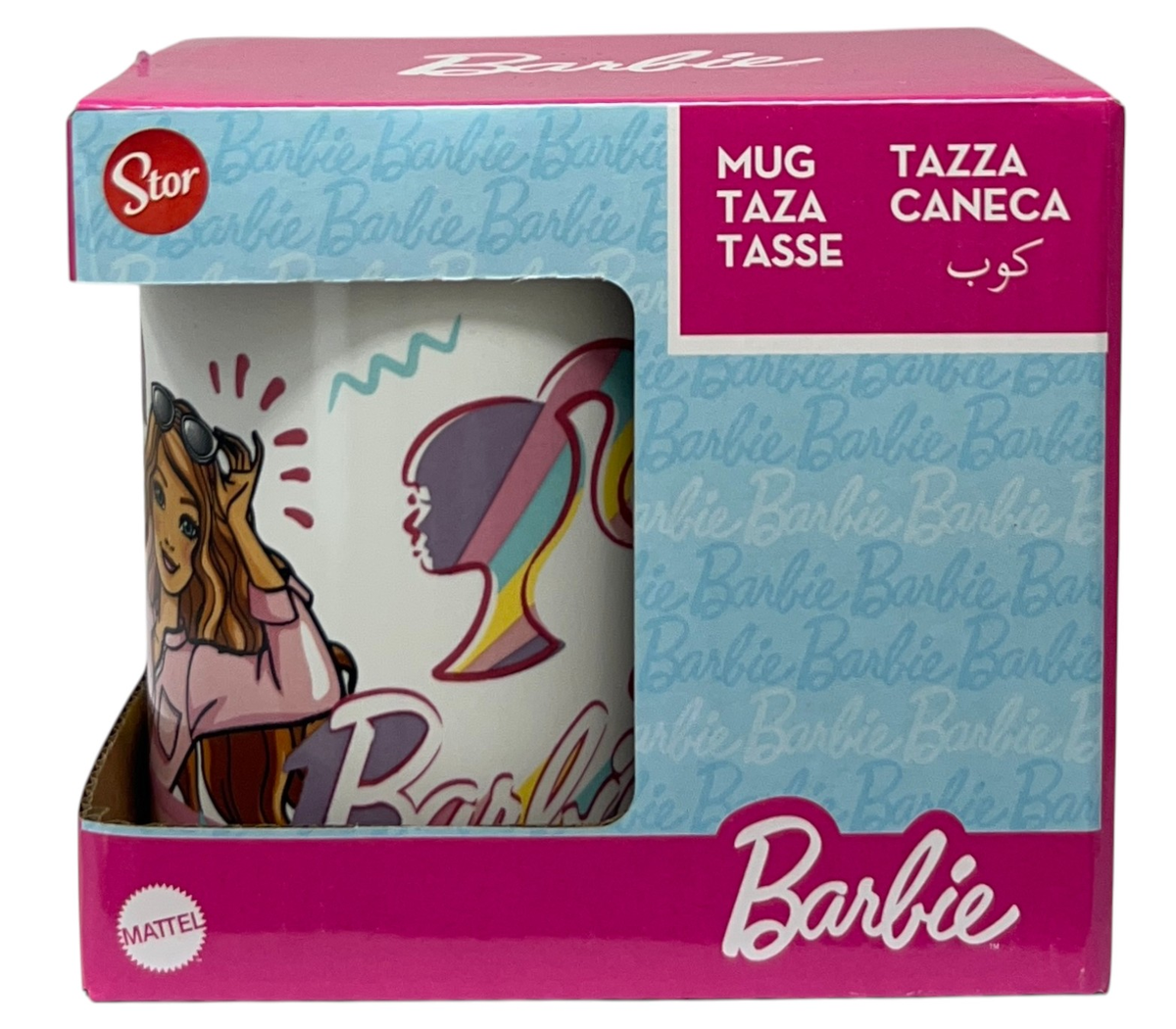 Tazza in Ceramica Barbie Mattel Modello Mug 325 Ml in Confezione - 88154